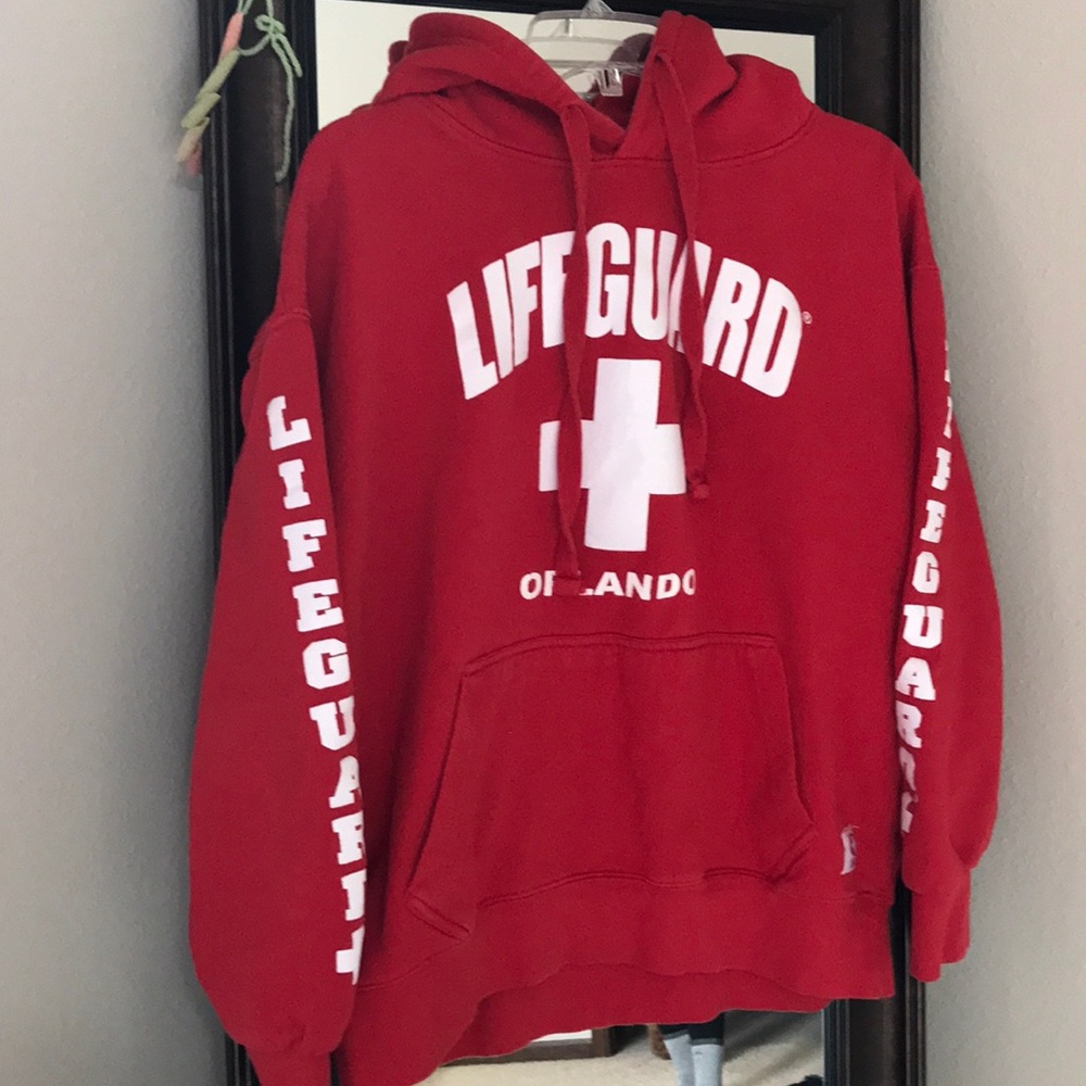 Teens large life guard sweatshirt